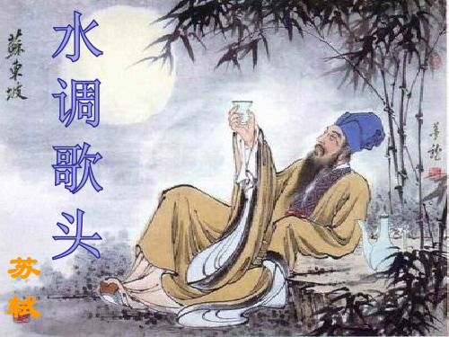 九年级语文《水调歌头》优秀课件
