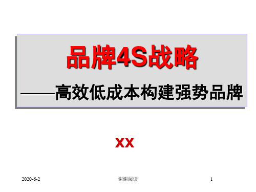 高效低成本构建强势品牌.ppt