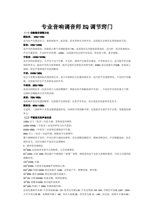 汽车DSP调整方案实例-终极调整