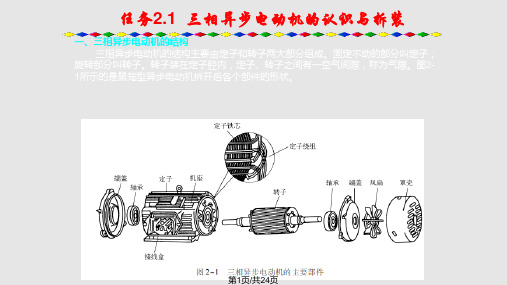 任务 三相异步电动机的认识与拆装PPT课件