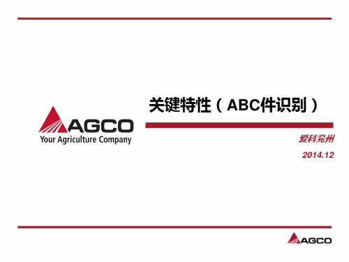 关键特性(ABC件识别)