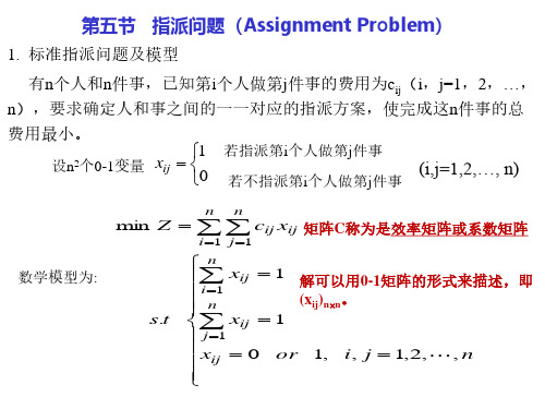 5.5指派问题