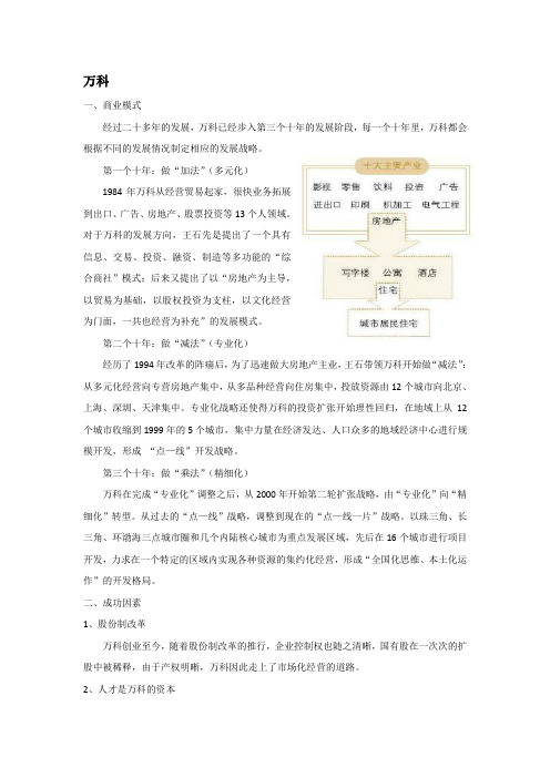 商业模式和成功因素