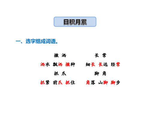 三年级下册语文课件-语文天地三｜北师大版-(共19张PPT)资料