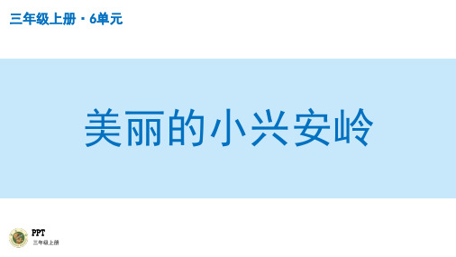 小学语文三年级上册授课PPT美丽的小兴安岭