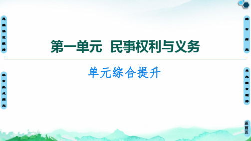 单元综合提升课件高中政治统编版选择性必修