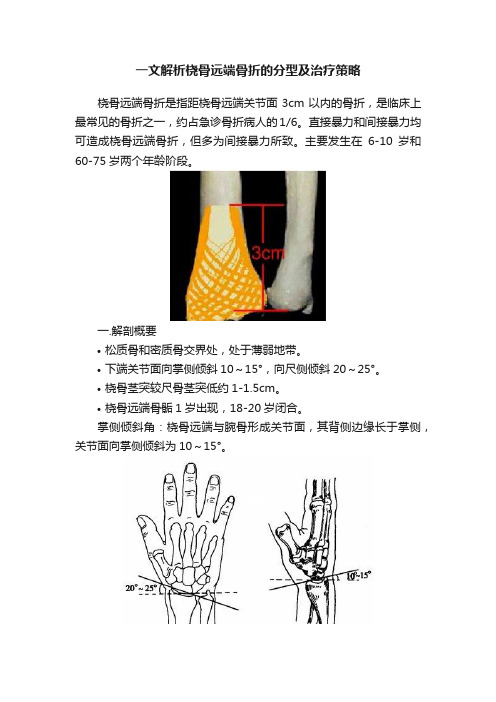 一文解析桡骨远端骨折的分型及治疗策略