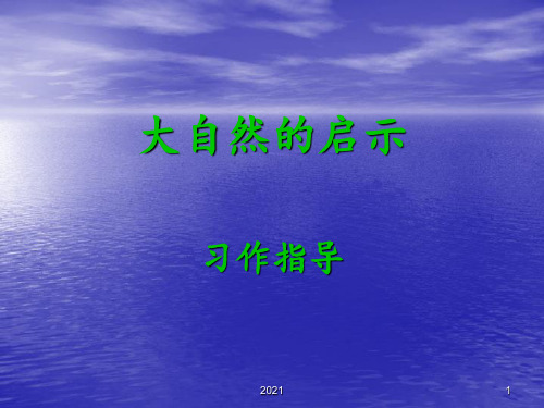 《大自然的启示》作文教学PPT课件