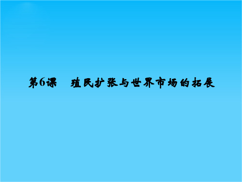 (人教新课标)必修2历史第6课《殖民扩张与世界市场的拓展》课件