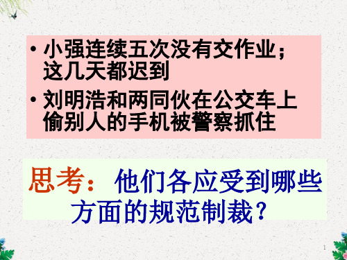 初一政治课件 法律是种特殊的行为规范