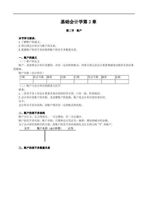 基础会计学第2章