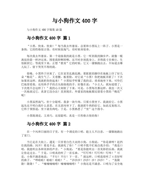 与小狗作文400字