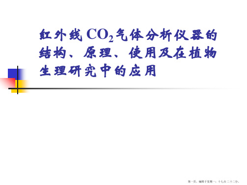 红外线CO2气体分析仪器的结构、原理、使用