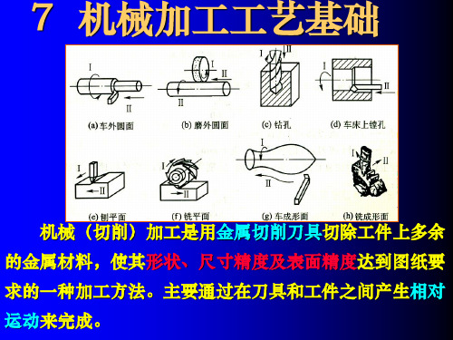 第7章.机械加工工艺基础