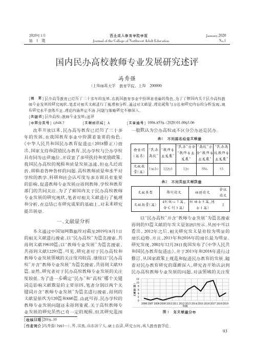 国内民办高校教师专业发展研究述评