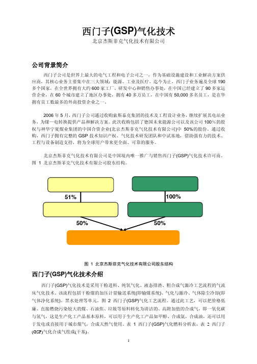 西门子(GSP)气化技术