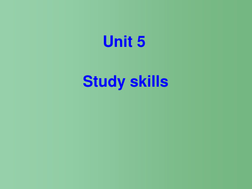 七年级英语 第7单元Unit5 Going shopping Study skills课件 人教新目