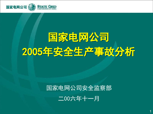 国家电网公司2005年安全生产事故分析5(20061115)