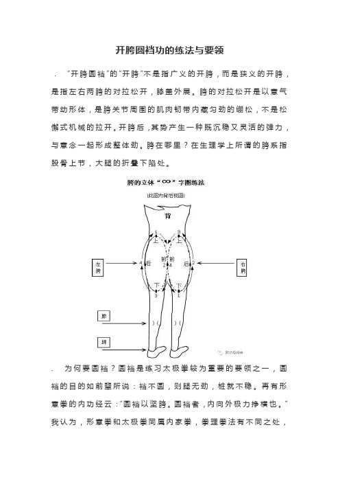 开胯圆裆功的练法与要领