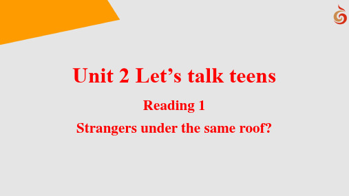 牛津版必修一unit 2 let's talk teens Reading(1)课件(16张)