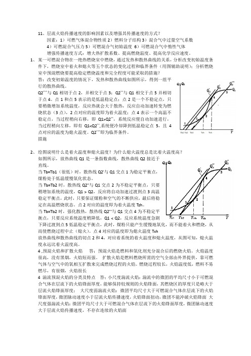 燃烧学考题