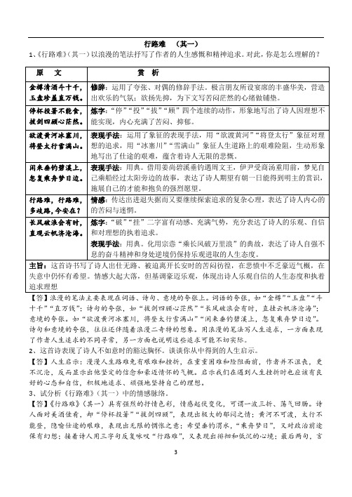 行路难 酬乐天扬州初逢席上见赠 水调歌头赏析