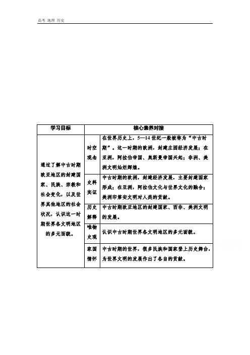 2019-2020学年新教材历史中外历史纲要下教师用书：第2单元