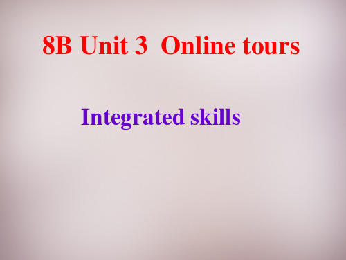 江苏省永丰初级中学八年级英语下册 Unit 3 Online tours Integrated skills课件 .ppt