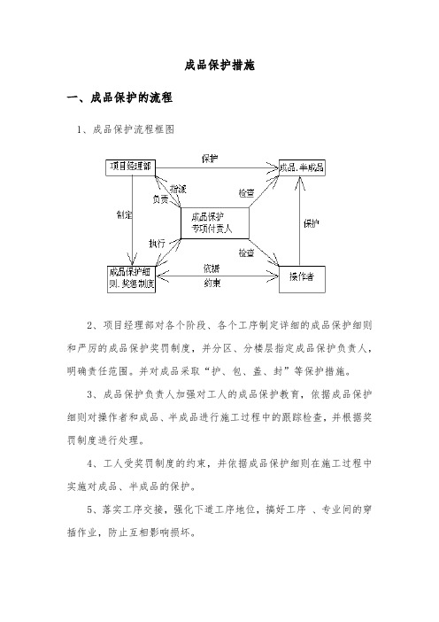 成品保护施工方案