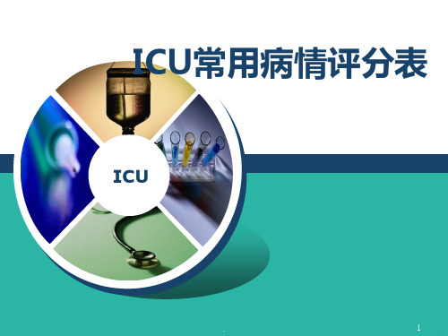 ICU常用病情评分表PPT课件