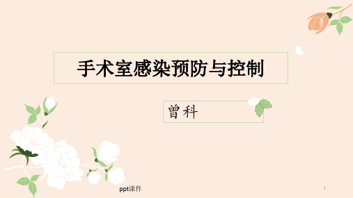 手术室感染预防与控制  ppt课件