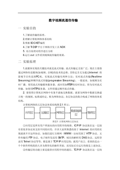 实验三_数字视频流通信传输