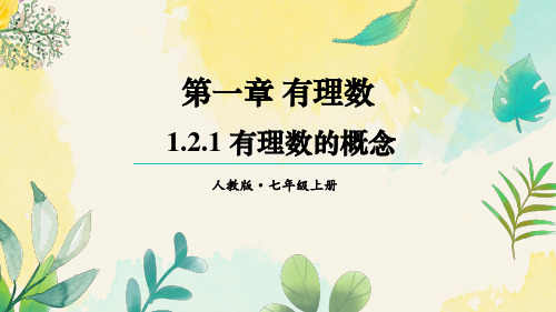 1.2.1+有理数的概念课件2024-2025学年人教版数学七年级上册+++