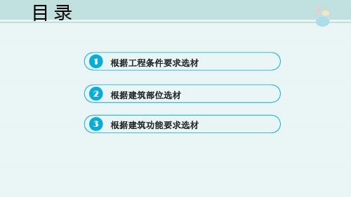 工程造价课件 13.防水材料的选用