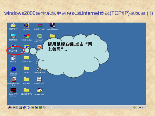 windows2000操作系统中如何配置internet协议(TCPIP)属性图