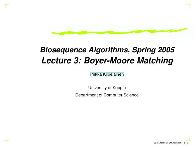 BM算法(Boyer-Moore Algorithm)