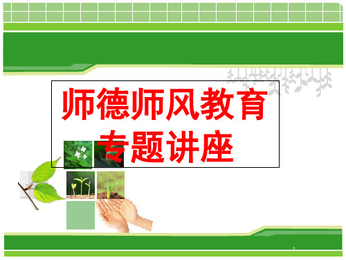 师德师风讲座资料(课堂PPT)