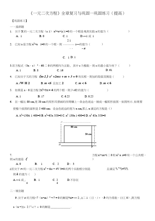 《一元二次方程》全章复习和巩固—巩固练习(提高).doc