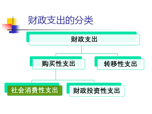 第四章  社会消费性支出