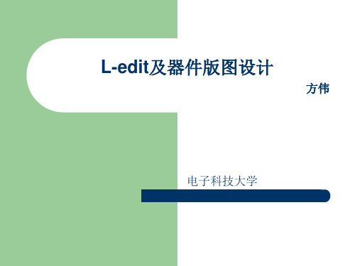 Ledit及器件版图设计