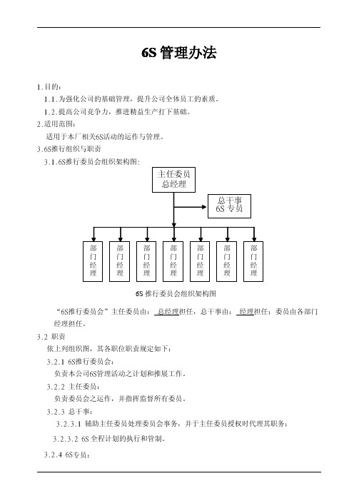 6S管理办法