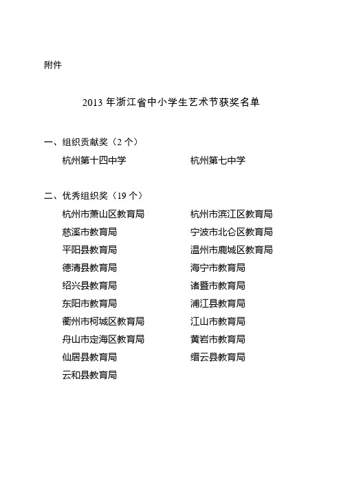 浙江省合唱比赛结果