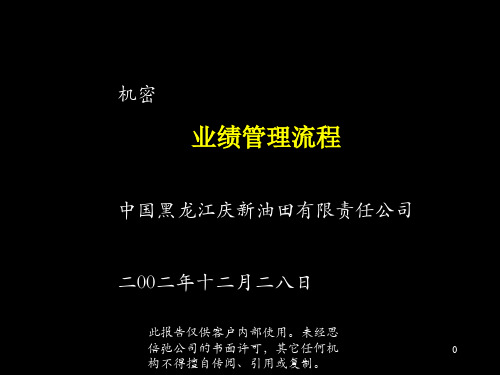 某公司业绩管理流程课件(PPT 54页)