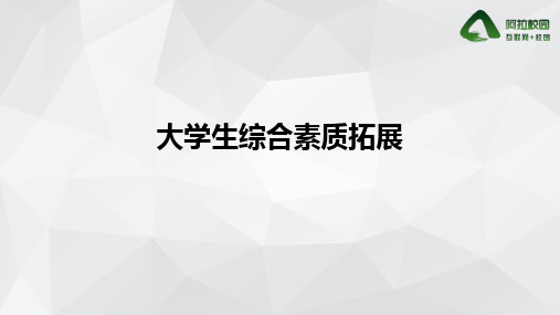 大学生综合素质拓展ppt课件