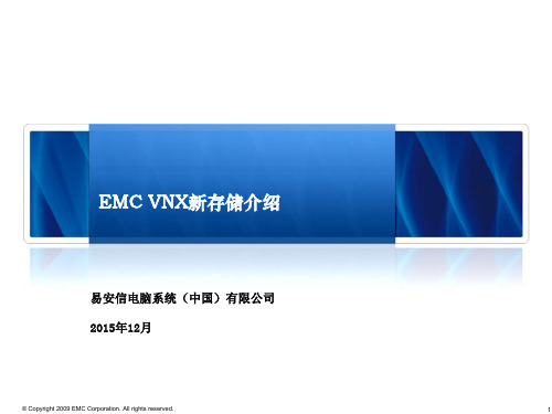 EMC_VNX最新系列存储介绍分解