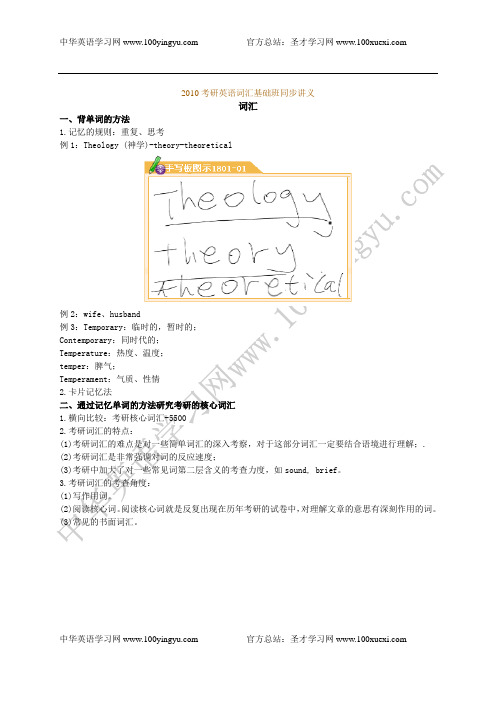 考研英语基础词汇