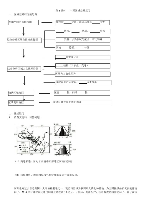 第5课时中国区域差异复习