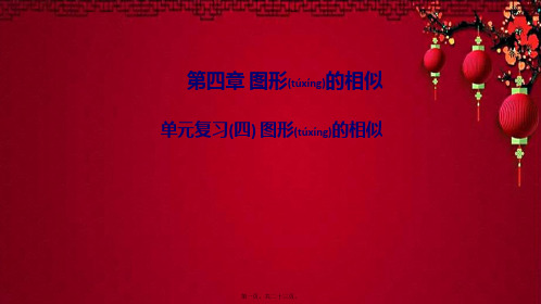 九年级数学上册 第四章 图形的相似单元复习课件上册数学课件