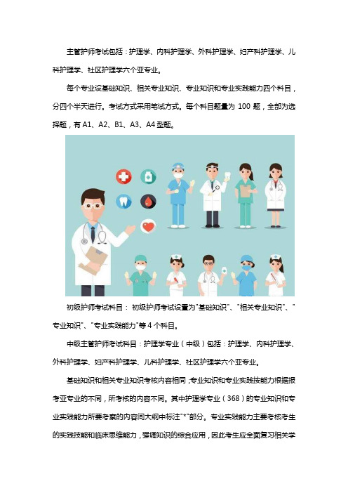 主管护师考试科目都有哪些