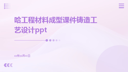 哈工程材料成型课件铸造工艺设计ppt